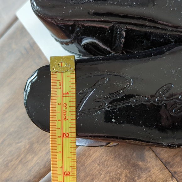 Black Shiny (like patent leather) Baby dress shoes - Picture 5 of 8